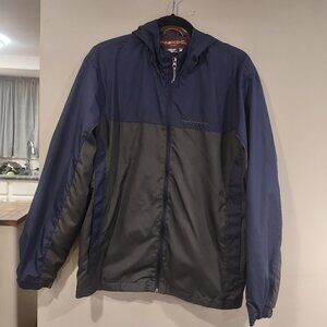 Hawke & Co. Men's Windbreaker Blue/Gray Size Medium